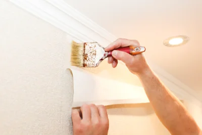 Pose de papier peint à Léotoing — revêtements muraux et toiles de verre